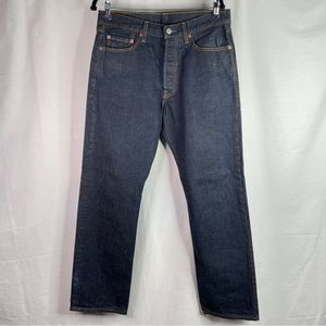 Vintage levis 501 straight button fly jeans denim 33x32